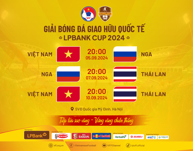 Lịch thi đấu đội tuyển Việt Nam mới nhất lại LP Bank Cup 2024 - Ảnh 1.